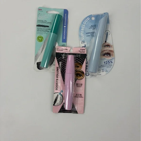 Lot of 3 -Almay, Wet n Wild, Covergirl Mascara Set - Picture 1 of 4